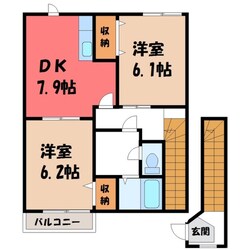 アンソレイエ・Tの物件間取画像